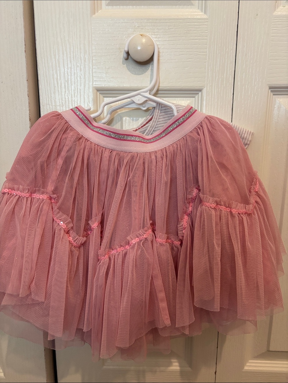 Monsoon Pink Layered Tulle Skirt Set